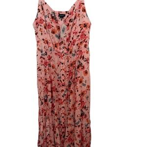 Floral Pink Dress by Torrid - Size 0